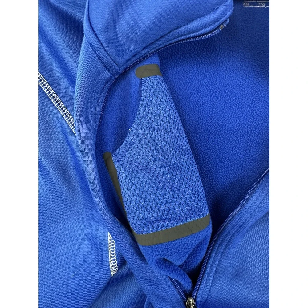 Air Force Academy Blue Silver Club Sweater Mens 2XL Blue Nike Therma Fit 1/4 Zip